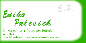 eniko palesich business card